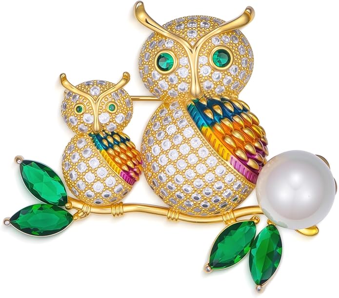 Bird Theme Brooch Pin Cute Bird Animal Brooches Accessories Christmas Birthday Gift for Women