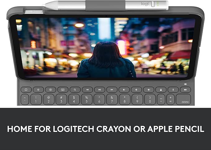 Logitech Slim Folio Keyboard Case for iPad (10th gen & A16) with Integrated Bluetooth Wireless Keyboard