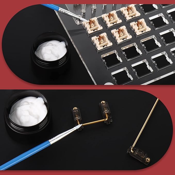 YIMAGUJRX RUNJRX Keyboard Switch Lube Kit GPL 205G0 0.53oz/15g, Switch Opener for Cherry MX TTC Holy Pandas Switch,Switch Lube Tools for Gaming Keyboard