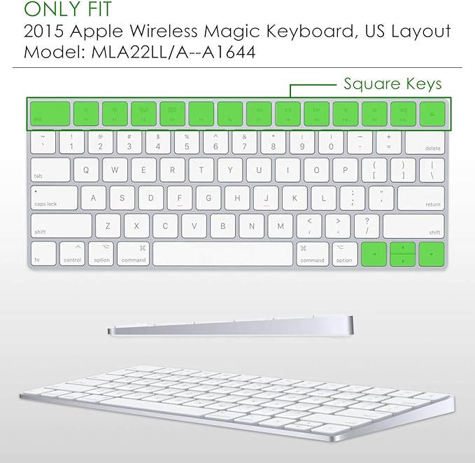 Allinside Ombre Gray Cover for Apple Magic Keyboard (MLA22LL/A) with US Layout