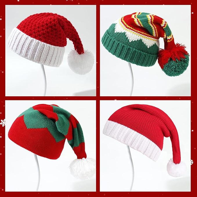 Ulico Custom Christmas Hat, Personalized Santa Hat Embroidered with Name for Kids Adults，Xmas Holiday Christmas New Year