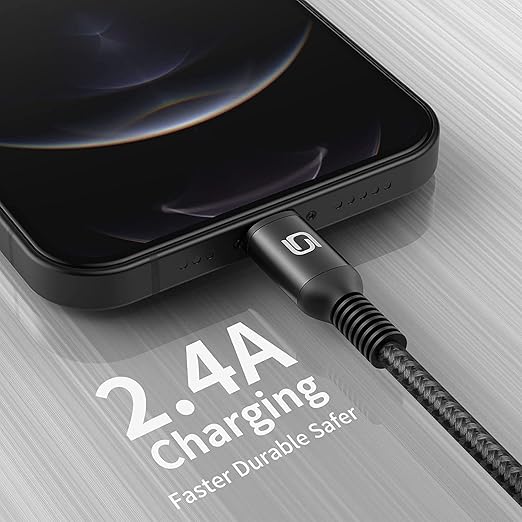 iPhone Charger Cable 10ft, 3Pack MFi Certified Extra Long Lightning Cable 10 Foot Fast Charging Cord Durable Nylon Braided USB Cable for iPhone 14 13 12 11 Pro Max XS XR X 8 7 6s 5 Plus/iPad/AirPods