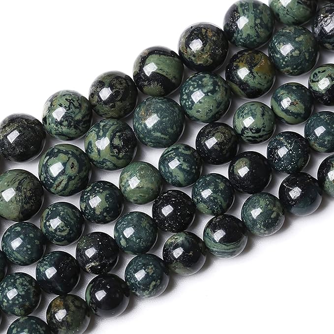 6mm 60pcs Natural Kambaba Jasper Beads Round Loose Energy Healing Stone Beads for Jewelry Making DIY Bracelet 15 Inch