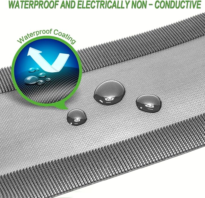 Floor Cable Covers - 10ft Oxford Fabric Cord Protector with Adhesive Hook & Loop,Waterproof Wire Storage Sleeve for Any Floor Surface,Durable Cable Management to Prevent Tripping Hazards (Black, 10ft)