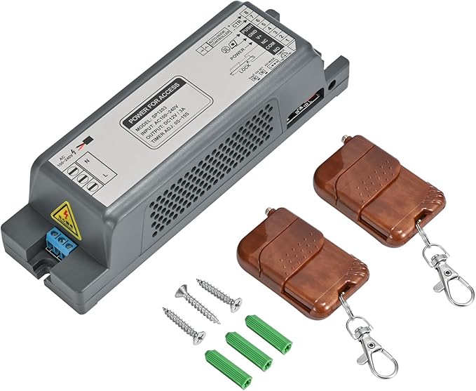 Smart Door Access Control System 600lbs Magnetic Lock Kit with Tuya App & Remote Control, Stainless Steel Exit Button, Power Supply and Built-in Alarm Beeper