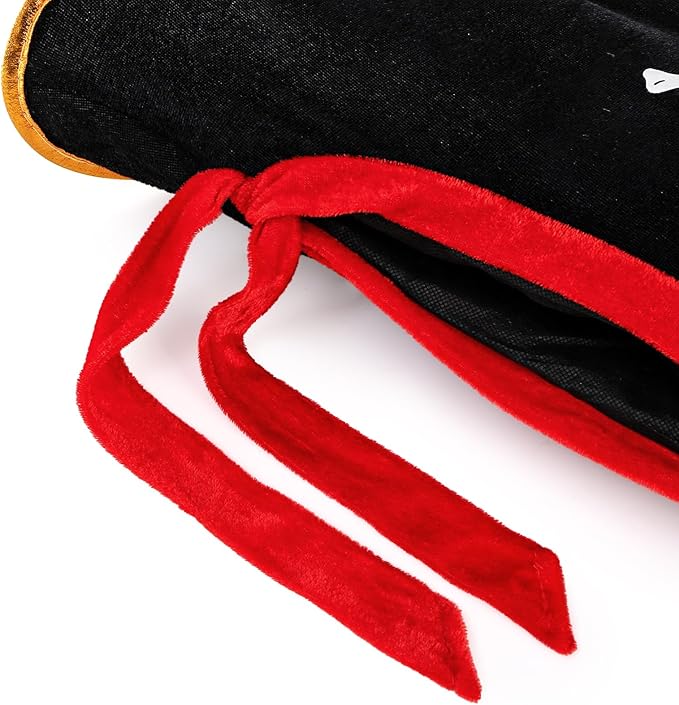 Tebery 6 Pcs Halloween Pirate Captain Hat, Skull Print Pirate Costume Party Hats, Classic Pirates Captain Cap, Pirate Theme Party Favors Supplies for Cosplay Party, Halloween