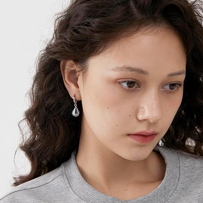 14K Gold Earring Cross Waterdrop Butterfly Heart Knot Earrings for Women Gold Silver Cross Leverback Drop Gold Silver Teardrop Hoop Dangle Earring White Gold Dangle Drop Earring