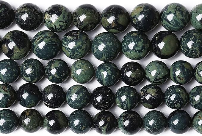 12mm 32pcs Natural Kambaba Jasper Beads Round Loose Energy Healing Stone Beads for Jewelry Making DIY Bracelet 15 Inch