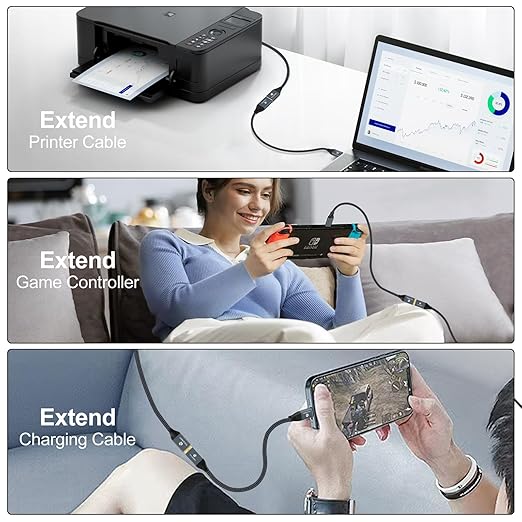 USB 3.0 Extension 3.3FT, USB Male to Female USB 3.0 Extender Cable for Webcam, Camera, Phone, USB hub, Mouse, Keyboard, Printer, Hard Drive, Headset