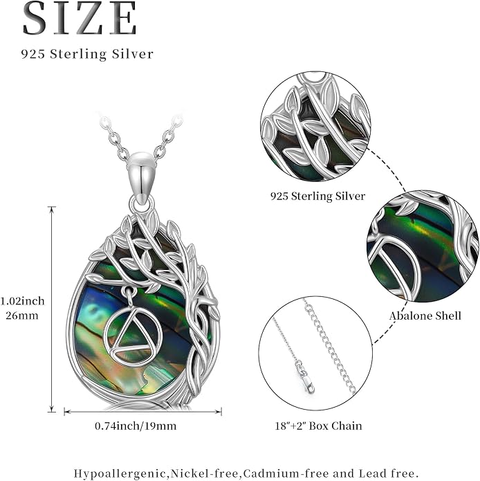 Jewish Jewelry Tree of Life Necklace 925 Jewish Sterling Silver Pendant Necklace Women Gift