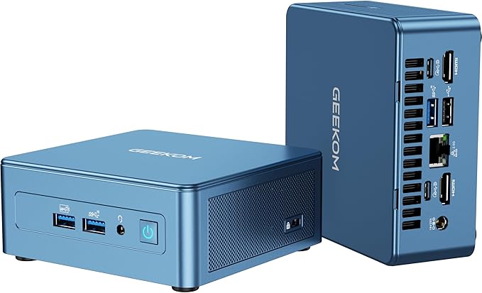 GEEKOM Mini PC IT12(3-Year Quality Support),with 12th Gen Intel i5-12450H Mini Computers,16GB RAM/512GB NVMe PCIe Gen 4 SSD Windows 11 Pro Desktop PC,USB 4.0/2.5G LAN/8K,for Business|Office|Home