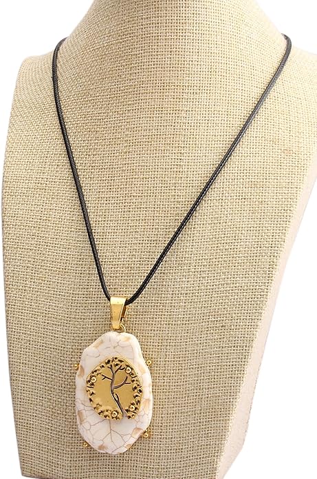 GelConnie Boho Necklaces for Women Vintage Silver Circles Long Pendant Necklace Cowgirl Sweater Necklace Adjustable Leather Choker Necklace for Women