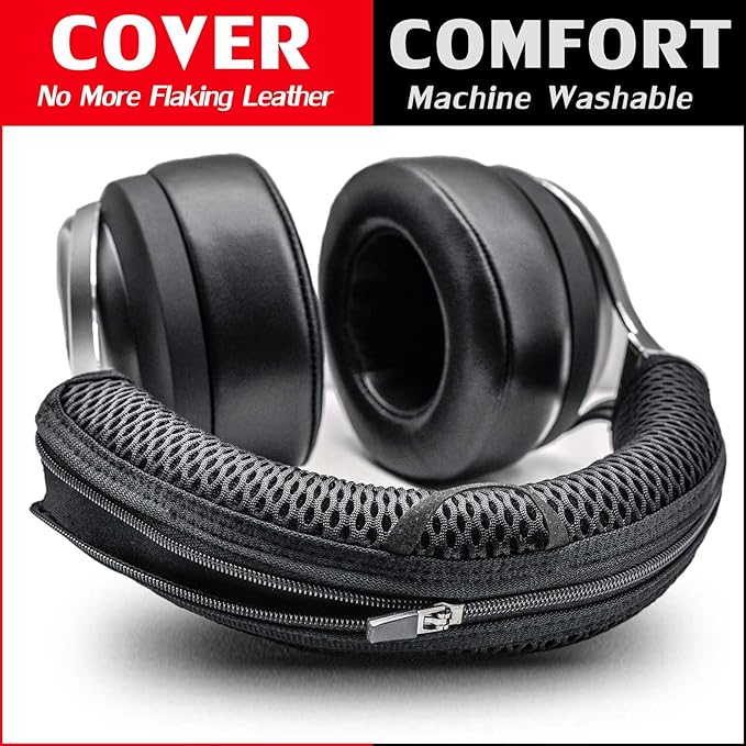 Protective Headband Cover for ATH M Series & Virtuoso - Compatible with Virtuoso XT, SE, Wireless, M50X, M50XBT, M50, M40X & More (Black Breathable Mesh Fabric)