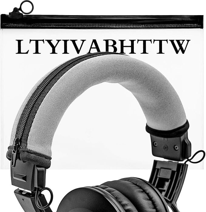 Replacement Headband Cover Compatible ATH M50X M50 M40X M40 M30X M20X Headphones (Silver)