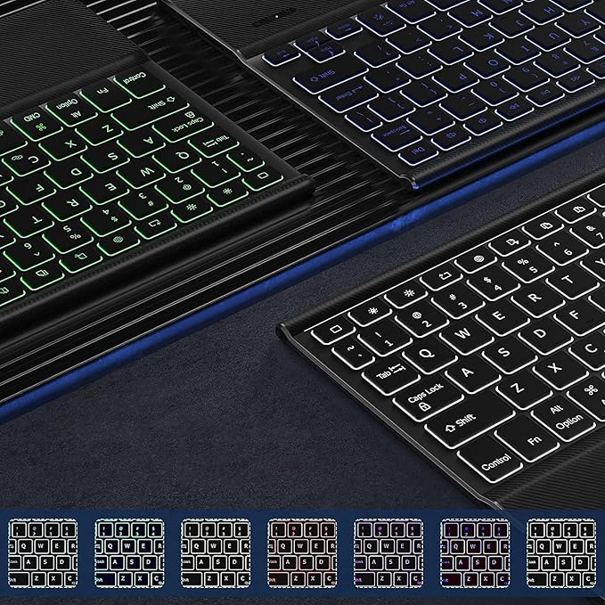 Sahara - Navigate Series Keyboard Case with Track Pad for iPad Pro (M4) 13" 2024, Black, (TB00388)