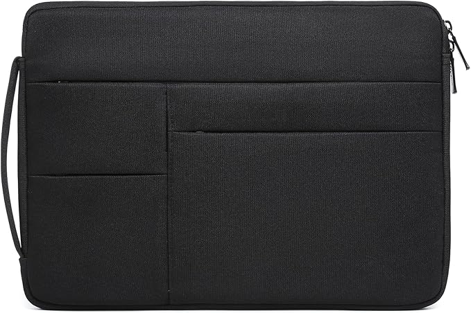 HYZUO 17-17.3 Inch Laptop Sleeve Bag Briefcase for 17" 17.3" HP/Dell/Lenovo/ASUS/LG/MSI Gaming Laptop/Razer Blade 17/18, Men Women NoteBook Protective Case Bag, Classic Black