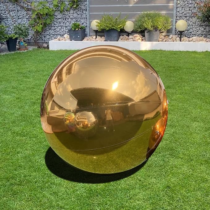 59in Inflatable Mirror Ball,Shiny Inflatable Ball Silver/Gold/Iridescent, PVC Hanging Large Disco Ball Decor for Party, Concerts, Stage, Wedding Decoration (1 Piece,Without Air Pump)