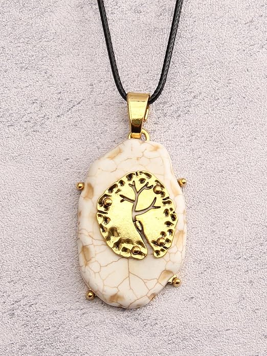 GelConnie Boho Necklaces for Women Vintage Silver Circles Long Pendant Necklace Cowgirl Sweater Necklace Adjustable Leather Choker Necklace for Women