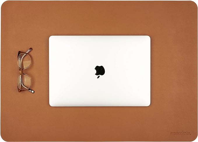 ANECDOTE Vegan Leather Desk Pad - 23.6"x17" Desk Mat for Your Office. This Quality Large Mouse Pad has Chic Elegance, Professional Look & Satisfying Touch - The Perfect Leather Mouse Pad for You!