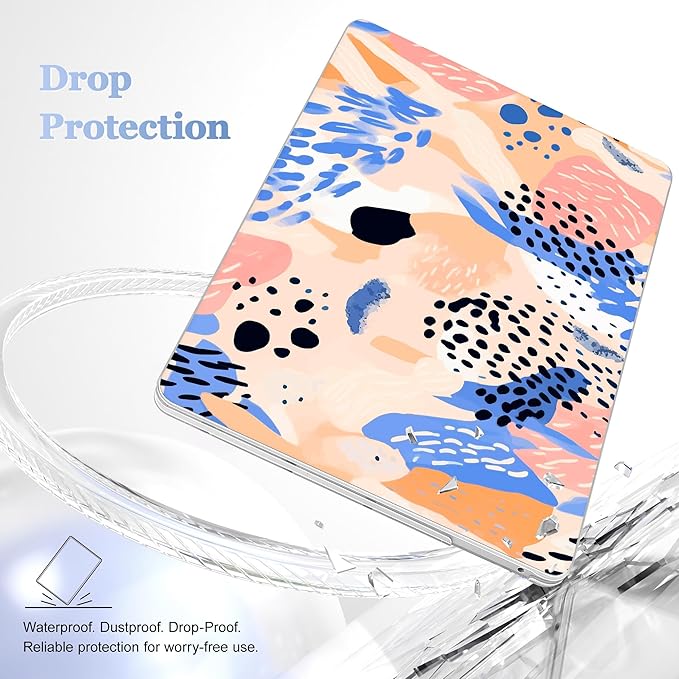 May Chen for New MacBook Pro 13 Case 2022 2020 Release (A2338 M1 M2/A2289/A2251), Plastic Crystal Hard Shell Case Cover with Keyboard Cover for MacBook Pro 13-inch Touch Bar, Bohemian Pattern