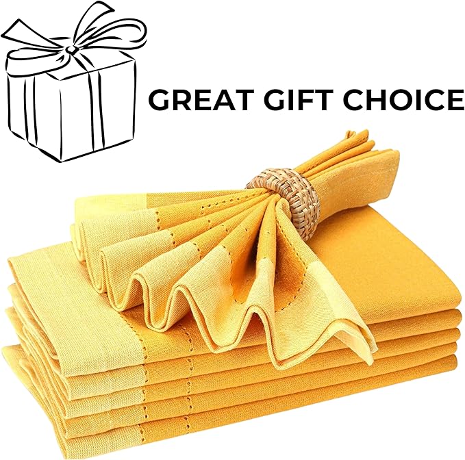Homidate Cloth Dinner Napkins – Machine Washable Reusable Fabric Napkins for Weddings, Parties & Table Decorations