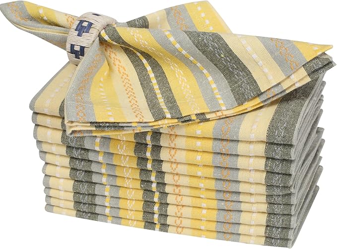 Homidate Cloth Dinner Napkins – Machine Washable Reusable Fabric Napkins for Weddings, Parties & Table Decorations