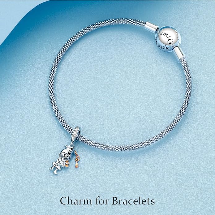 925 Sterling Silver Charms Magic Movie Character Dangle Beads for Bracelets and Necklaces Jewelry for Women