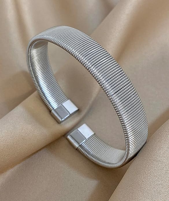 hotoo Minimalist Cuff Bracelets for Women Stackable Bracelet Christmas