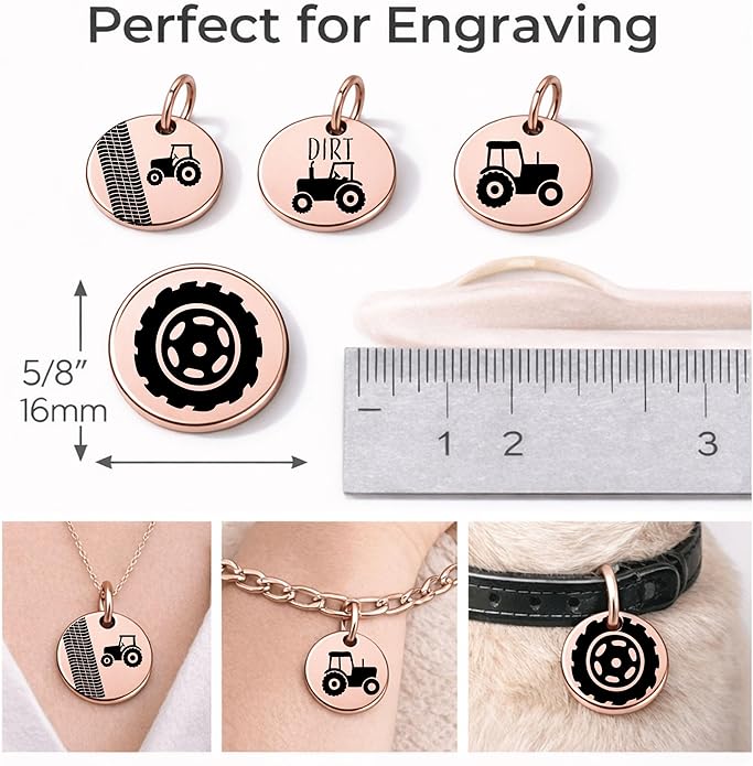 SM Design Western Charm Set of 4 – Stainless Steel Western Charms for Bracelets & Necklaces – Cowgirl, Ranch & Country Style Jewelry Charms – Western Gift for Women & Moms