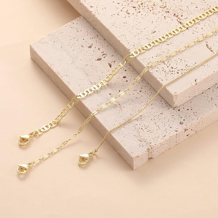 MBW Gold Bracelets for Women Trendy, Dainty 14K Gold Plated Bracelet Stack Beaded Chain Bracelet Set Thin Small Cute Paperclip Bracelets Fashion Waterproof Jewelry Gift Gold Accessories for Women