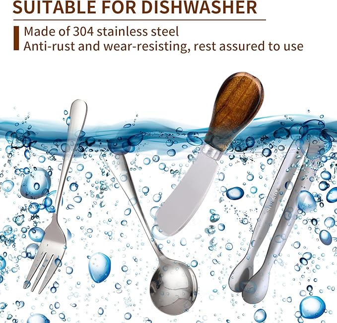 Charcuterie Boards Accessories(29 PCS) Cheese Spreaders for Charcuterie Board Mini Serving Spoon Fork Tongs Blank Toothpick Flags Bowl