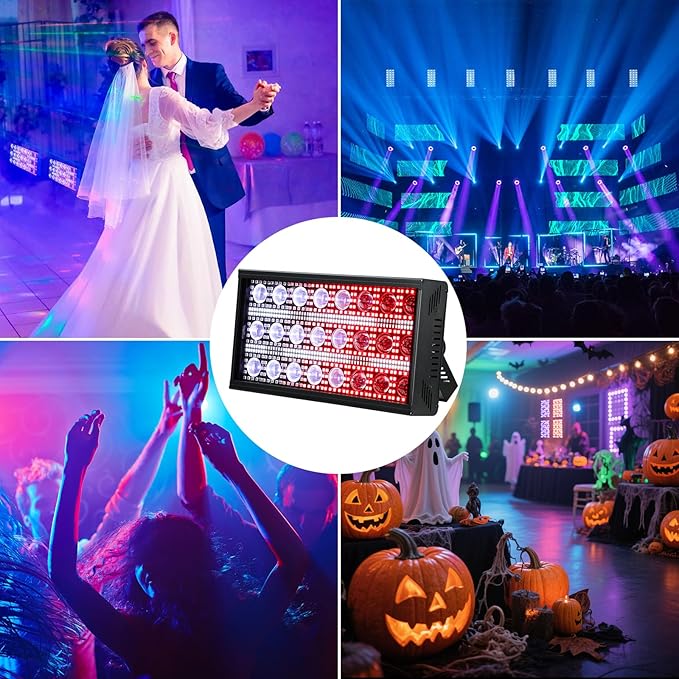 Betopper LF2405 300w Matrix Beam Strobe Effect Lights，Stage Lights Wash Strobe Light, Super Bright Large Flash Stage Lighting, DMX Dj Strobe Lights for Parties Club Disco Xmas etc（4）