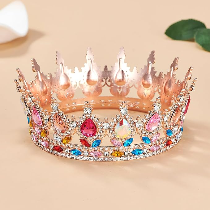 Queen Crown Rhinestone Wedding Crowns and Tiaras for Women Costume Party Hair Accessories Princess Birthday Crown Crystal Bridal Crowns