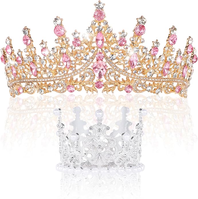 Crowns for Women - Tiaras for Women Crystal Queen Crown for Birthday Costume Party Celebration