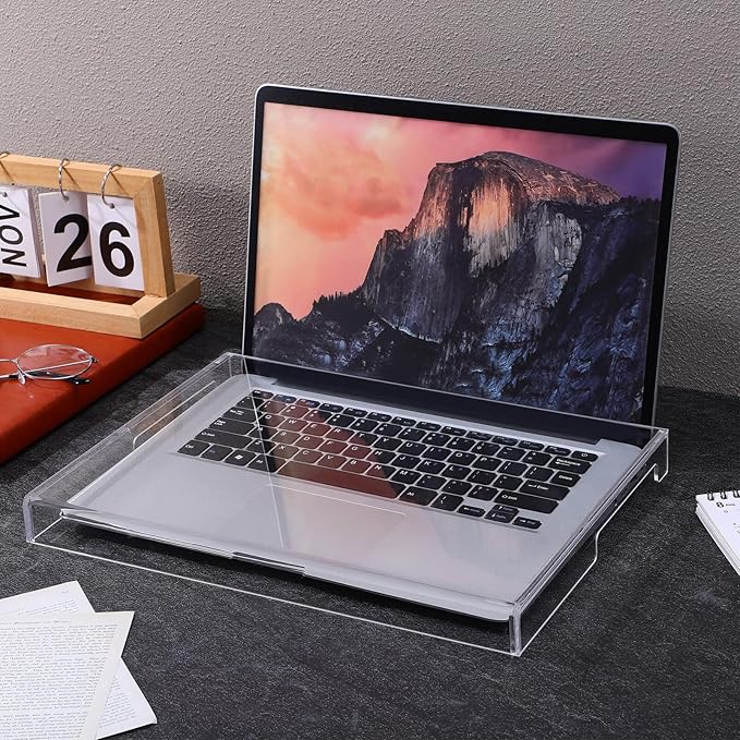 DOITOOL Clear Acrylic Keyboard Cover Protector, 14 in Laptop Keyboard Cover Mechanical Laptop Protector Cats from Touching Keyboard,13.8x9.8x0.6in