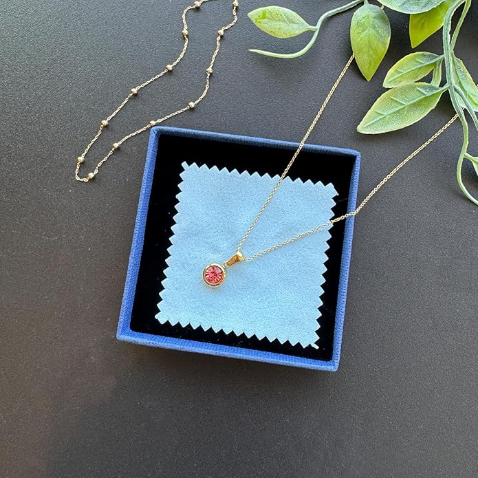 14K Gold-Plated Women's Double-Layer Birthstone Necklace Delicate Round Birthstone Pendant with a Simple Necklace, a Birthday Gift for Women Teenage Girls