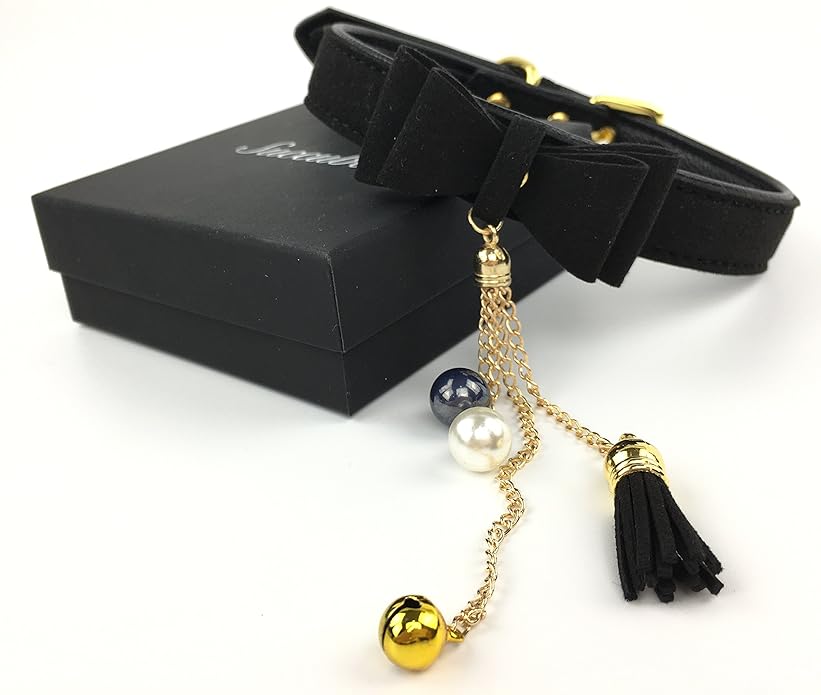 Bell Choker Collar Necklace Lolita Bow Collar Cat Kitty Velvet Necklace