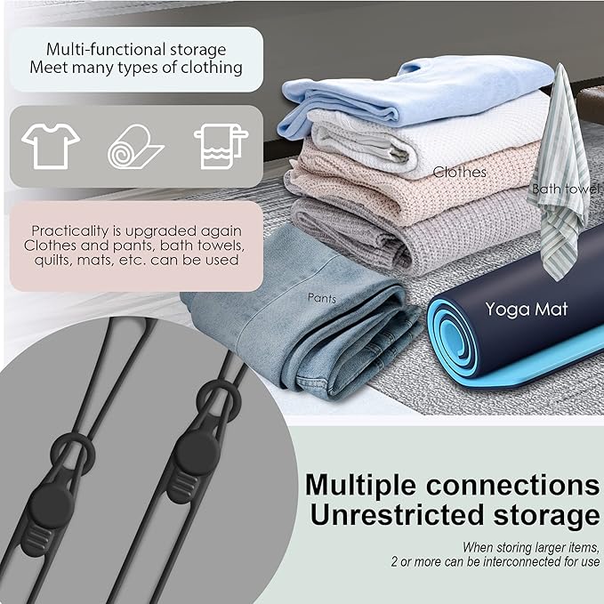 Nearockle 16Pcs Silicone Cable Straps Wire Organizer for Bundling Earphone, Phone Charger, Computer Cords, Reusable Cable Ties Cord Organizer in Home,Office,Kitchen,School(Black)