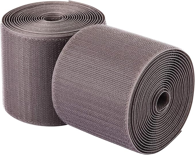 WILLBOND 2 Pack 10 ft x 3 Inch Cable Floor Strip Cable Cover Cords Carpet Protector Management Hook and Loop Tape for Wires on Floor Cords and Prevent a Trip Hazard (Gray)
