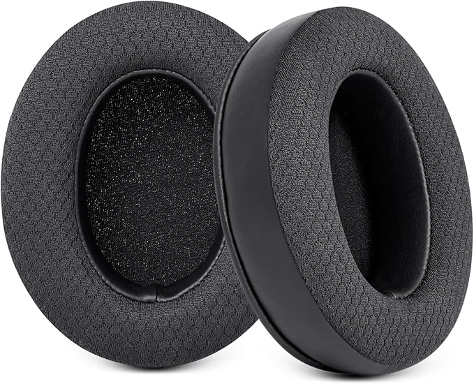 GVOEARS Replacement Earpads for Audio Technica ATH M50X/M40X/M30, HyperX Cloud/Alpha, Sony MDR-7506 Series, Steelseries Arctis earpads Replacement, Ear Cushions Also fit Turtle Beach Stealth & More