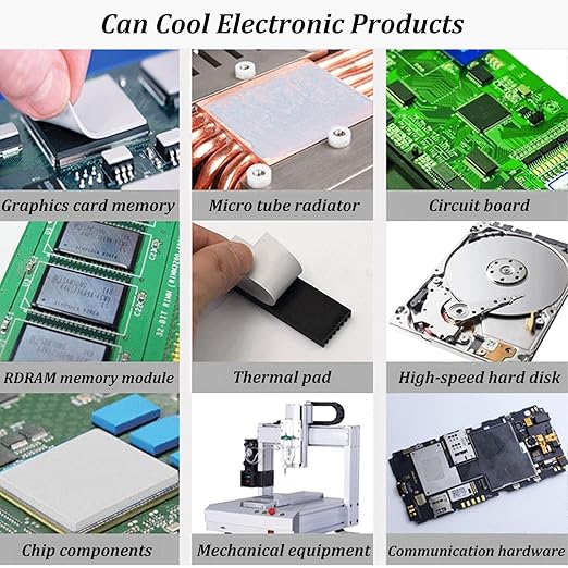 Thermal Pad 14.8 W/mK, 85x45x1mm, Non Conductive Heat Resistance High Temperature Resistance, Silicone Thermal Pads for Laptop Heatsink GPU CPU LED Cooler (1mm)