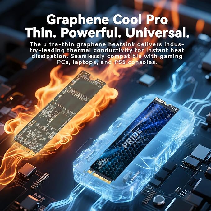 KingSpec OneBoom X400 1TB M.2 SSD Gen4 7300MB/s, TLC 3D NAND Internal NVMe SSD for Gaming & 4K Editing, Compatible with PC / PS5 / Laptop