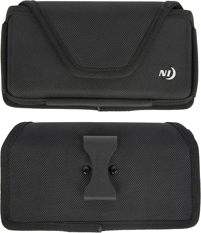 Nite Ize Clip Case Hardshell Universal Rugged Holster - Holster for Men's & Women's Belts - Utility Belt Pouch - Phone Accessories - Cell Phone Pouch - XX-Large, Black