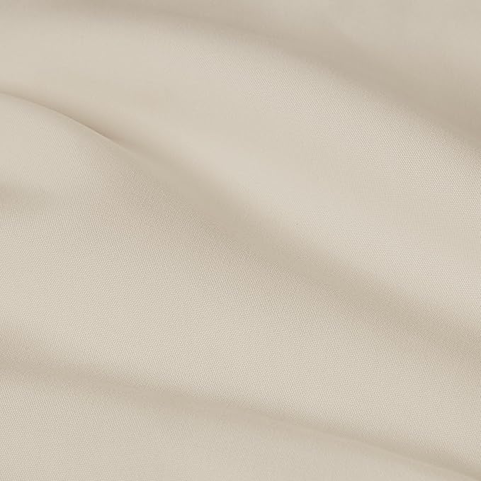 Amazon Basics Reusable Stain and Wrinkle Resistant Cloth Napkins, 12 Pack, 17 x 17 inches, Beige