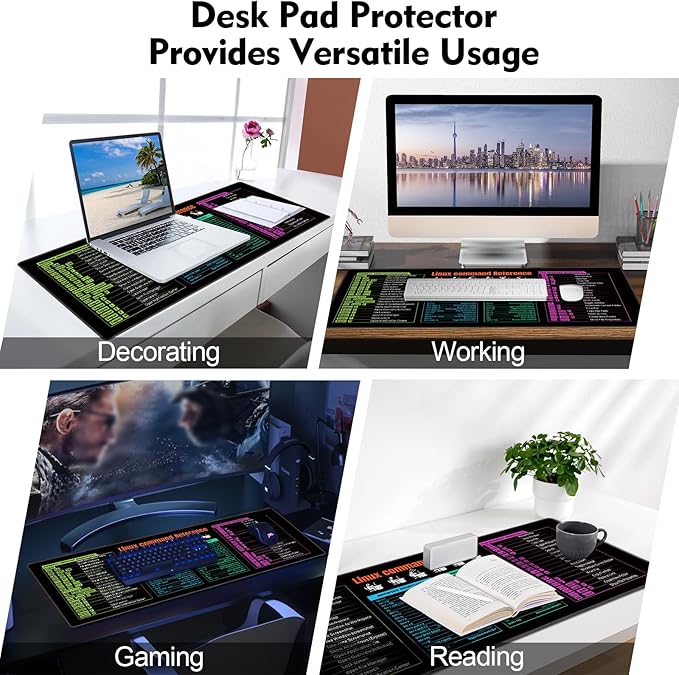 Galdas Gaming Mouse Pad XXL XL Large Long Extended Big Mousepad Non-Slip Rubber Keyboard Mouse Pad with Stitched Edges for Laptop Home Office (31.5x11.8x0.08 Inch) -Notes