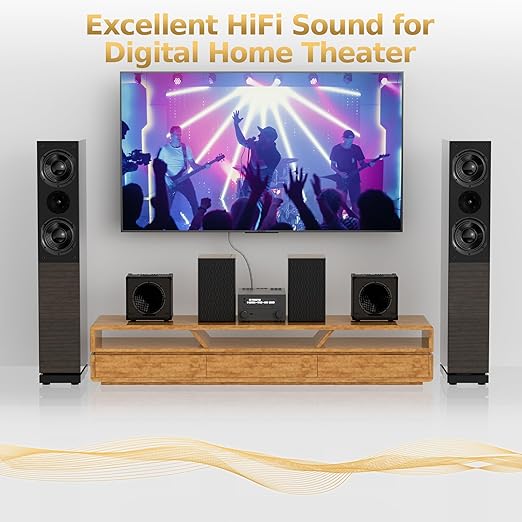 Optical Audio Cable 30 FT, Digital Audio Cable, Toslink Fiber Optic Cord, [Nylon Braided, Slim Aluminum Shell, Gold Plated Connector], for Home Theater, Sound Bar, PS4, Xbox, TV and More