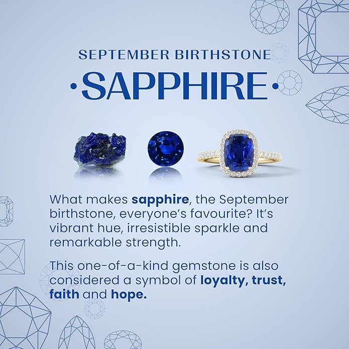 ANGARA Natural Blue Sapphire Earrings for Women | Prong-Set Oval Blue Sapphire Stud Earrings with Diamond Halo in 14K Solid Gold/Platinum | September Birthday, Anniversary, Gemstone Jewellery Gift