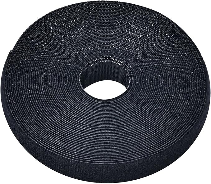 Pasow fastening tape Cable Tie Double Side Nylon Power Wire Management 3/4Inch 1 Roll Hook (10 Yards, Style 2)