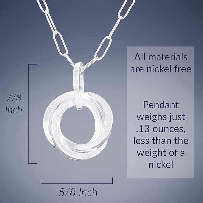 Tahmi Real Sterling Silver 925 Everyday Jewelry Set for Women | Minimalist Necklace & Dangle Earrings | Classic Silver Jewelry Gift For Her, 18"