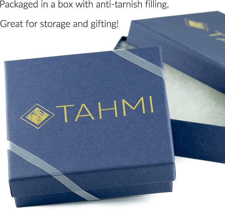 Tahmi Tricolor Jewelry Gift Set for Women | Everyday Secure Leverback Earrings & Pendant Necklace in 14K Yellow & Rose Gold-Filled and Sterling Silver 925, 18"